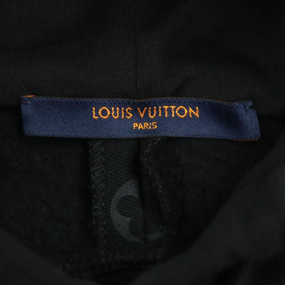 Louis Vuitton 21SS Monogram Circle Cut Lined Hooded Pullover Hoodie Black S