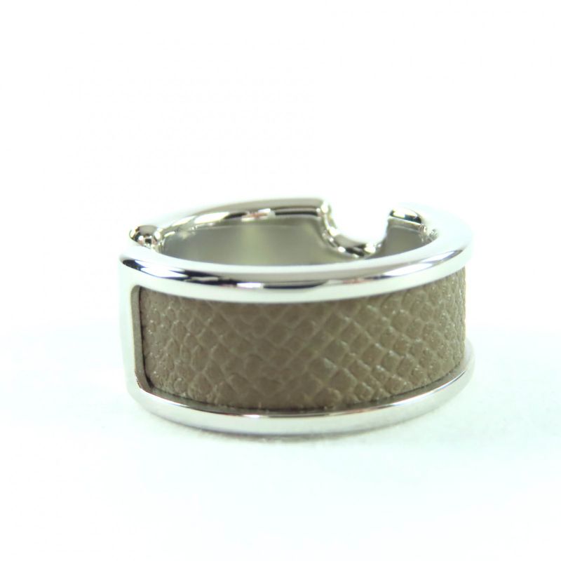 Hermes Olympe Ring PM Vaume D'adam Metal Etoupe Silver Hardware Ring - Ring XS