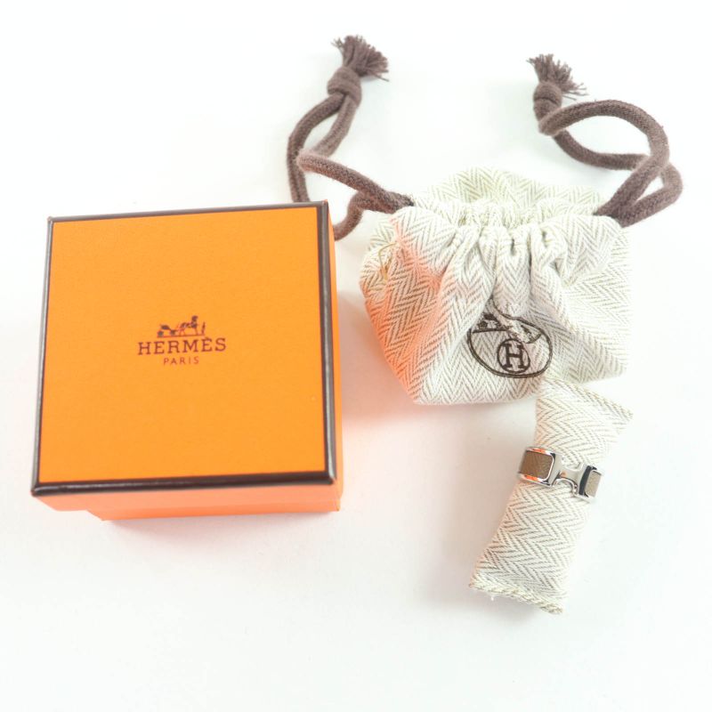 Hermes Olympe Ring PM Vaume D'adam Metal Etoupe Silver Hardware Ring - Ring XS