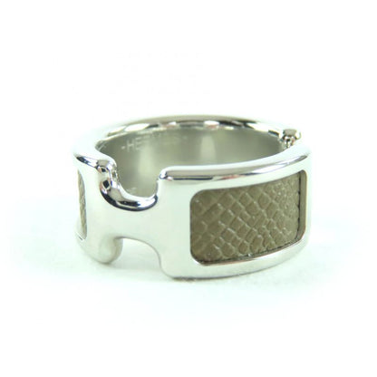 Hermes Olympe Ring PM Vaume D'adam Metal Etoupe Silver Hardware Ring - Ring XS