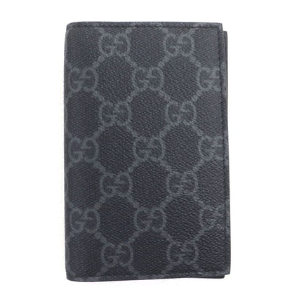 Gucci 821209 Coated Fabric GG Emblem Pass Case Business Card Holder Card Case