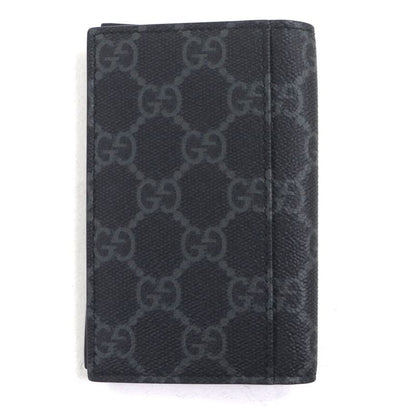 Gucci 821209 Coated Fabric GG Emblem Pass Case Business Card Holder Card Case