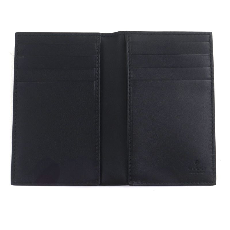Gucci 821209 Coated Fabric GG Emblem Pass Case Business Card Holder Card Case