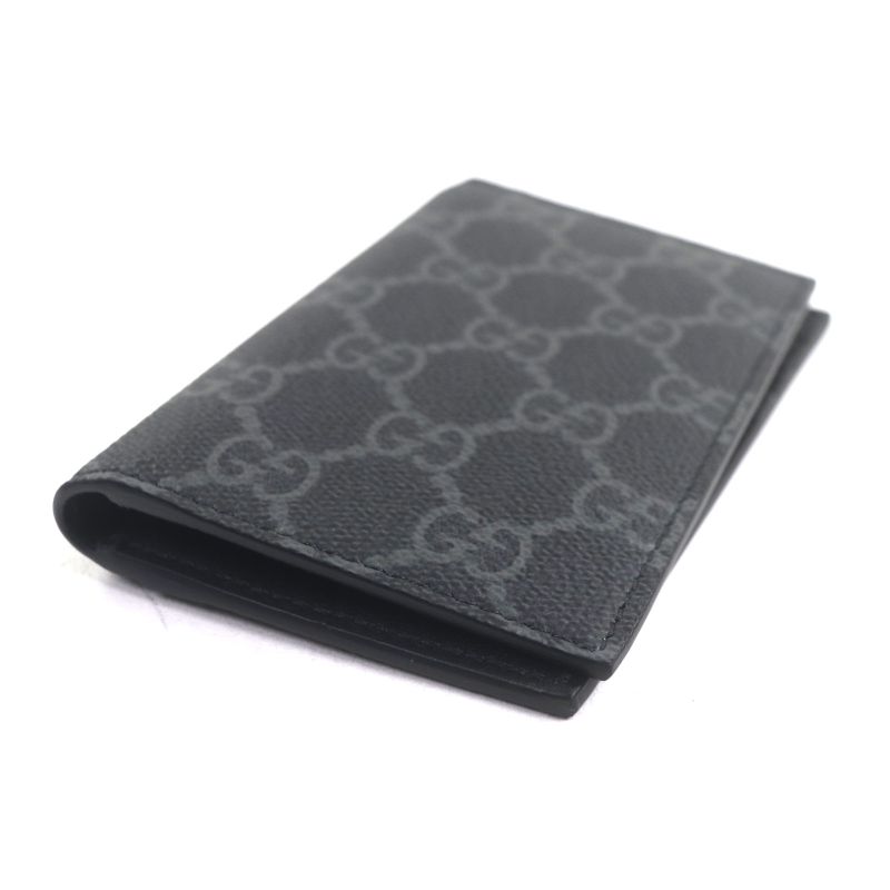 Gucci 821209 Coated Fabric GG Emblem Pass Case Business Card Holder Card Case