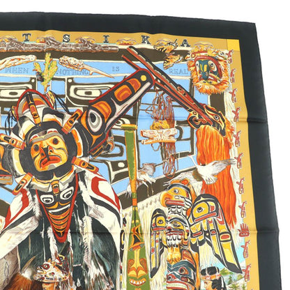 Hermes Carré 90 Tsitsika 100% Silk Rare Kermit Oliver Scarf Multi With Box Made