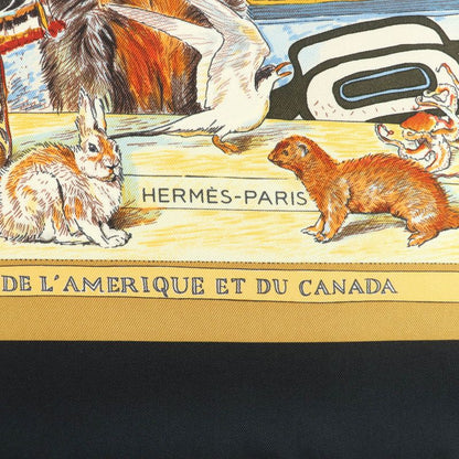 Hermes Carré 90 Tsitsika 100% Silk Rare Kermit Oliver Scarf Multi With Box Made