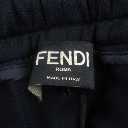 Fendi 2021 Fb0599 Side Logo Line Jogger Pants Sweatpants Navy 48 Made In Italy