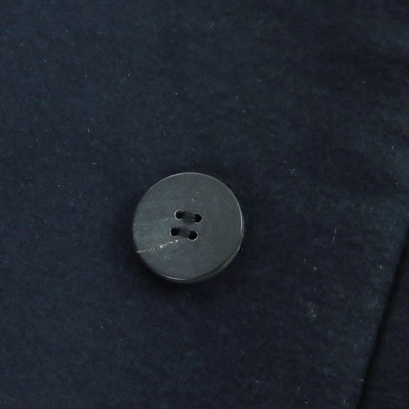 Christian DIOR 940c02a0005 100% Cashmere Double Breasted Coat Navy 44 Made In