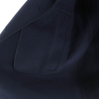 Christian DIOR 940c02a0005 100% Cashmere Double Breasted Coat Navy 44 Made In