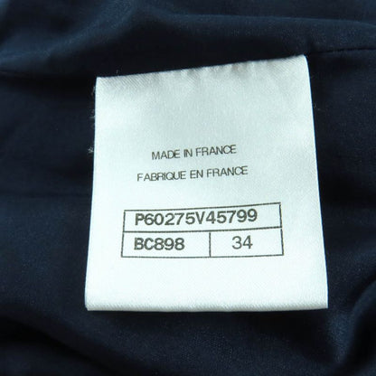 CHANEL P60275 Lined With 100% Silk Lapausa Trapezoidal Tweed Skirt With Coco