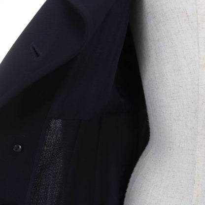 CHANEL Vintage 96P P06434v02954 100% Wool Coco Mark Button Jacket Dark Navy 38