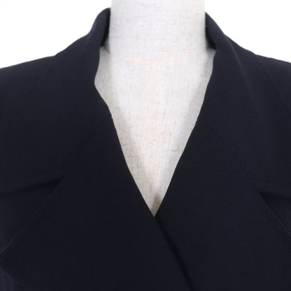 CHANEL Vintage 96P P06434v02954 100% Wool Coco Mark Button Jacket Dark Navy 38