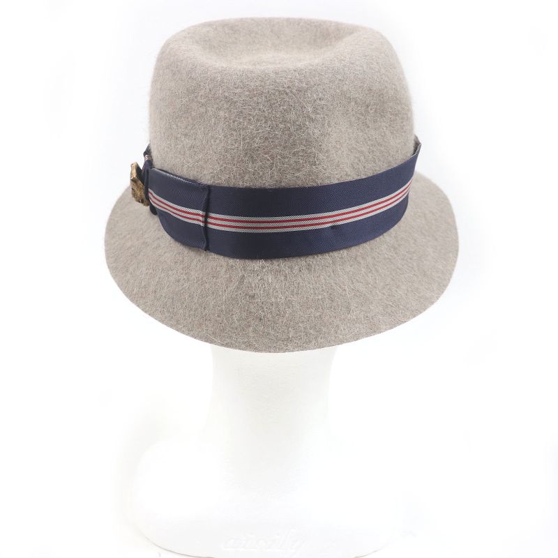 Gucci Rabbit Fur Taiga Head Felt Hat Beige L/59cm (23.23in) With Box Made In