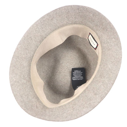 Gucci Rabbit Fur Taiga Head Felt Hat Beige L/59cm (23.23in) With Box Made In
