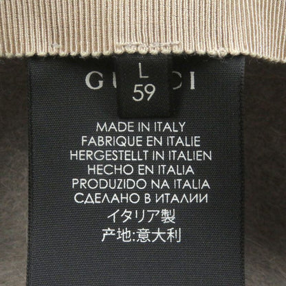 Gucci Rabbit Fur Taiga Head Felt Hat Beige L/59cm (23.23in) With Box Made In