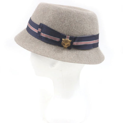 Gucci Rabbit Fur Taiga Head Felt Hat Beige L/59cm (23.23in) With Box Made In