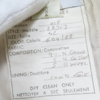 CHANEL Vintage 018 28363 90's Coco Mark Button Tweed Jacket With Belt Skirt