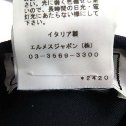 Hermes Santoleno 100% Cashmere With Serie Buttons Leather Use Beret Wine Red