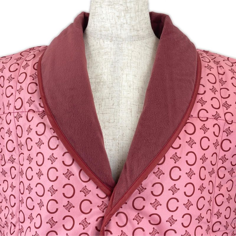 Celine Saf1553736 100% Cotton Triomphe Sleeper Pink M~L With Box Made In Japan