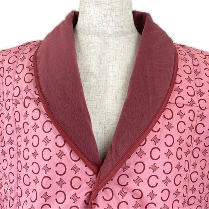 Celine Saf1553736 100% Cotton Triomphe Sleeper Pink M~L With Box Made In Japan