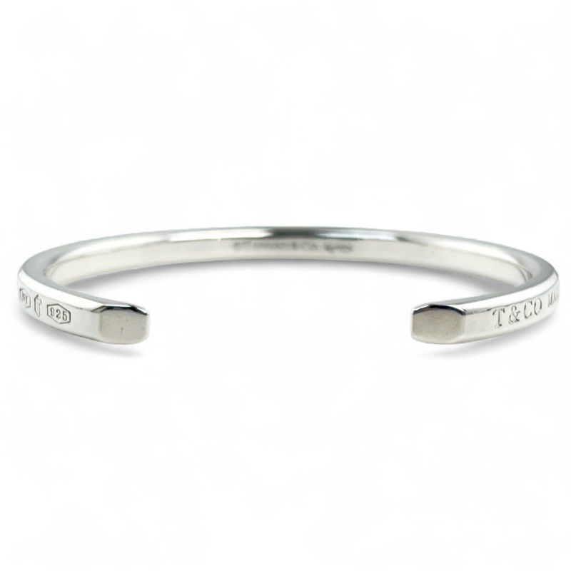 Tiffany & Co Current Makers Narrow Cuff Bangle Accessory Sv925 Silver Ladies