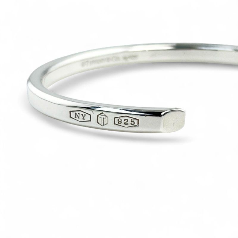 Tiffany & Co Current Makers Narrow Cuff Bangle Accessory Sv925 Silver Ladies