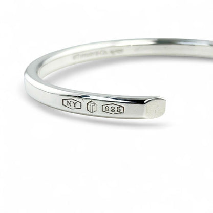 Tiffany & Co Current Makers Narrow Cuff Bangle Accessory Sv925 Silver Ladies