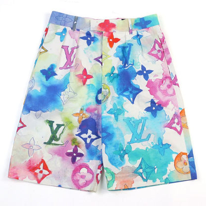 Louis Vuitton 21SS Hlp01w Monogram Watercolor Half Pants Shorts Multicolor 38
