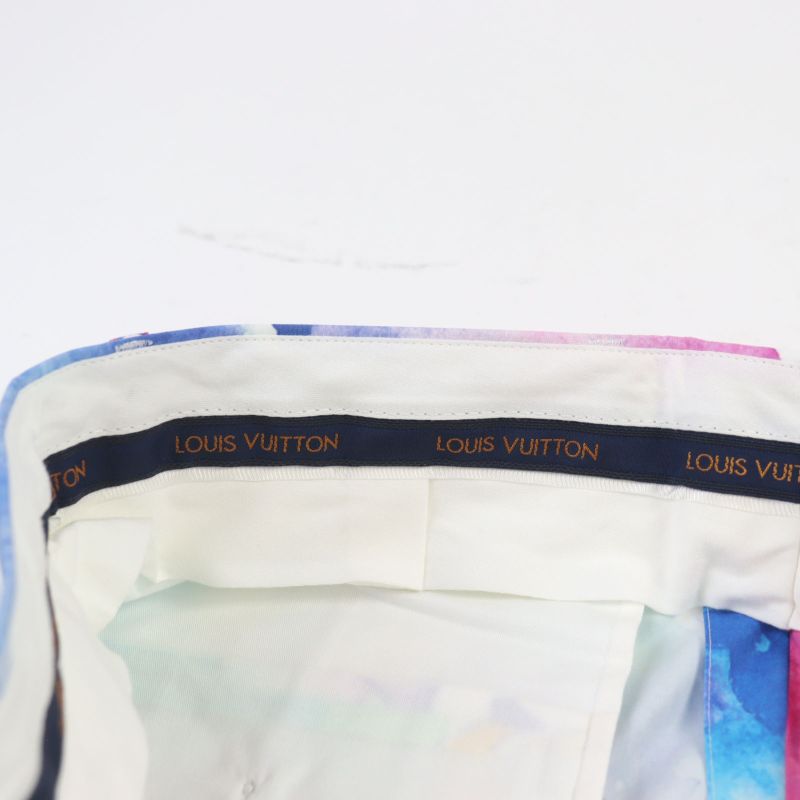 Louis Vuitton 21SS Hlp01w Monogram Watercolor Half Pants Shorts Multicolor 38