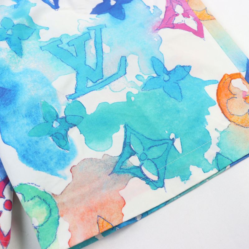 Louis Vuitton 21SS Hlp01w Monogram Watercolor Half Pants Shorts Multicolor 38