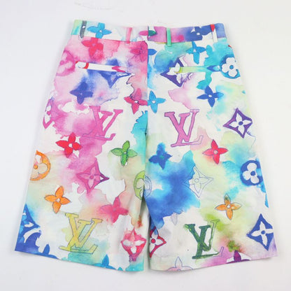 Louis Vuitton 21SS Hlp01w Monogram Watercolor Half Pants Shorts Multicolor 38