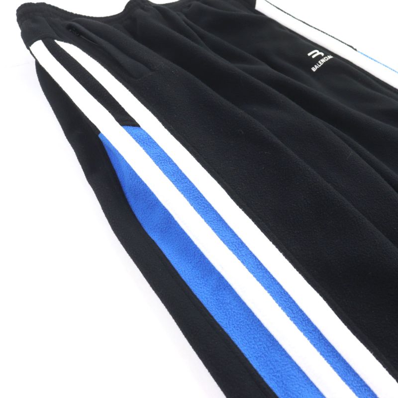 Balenciaga 21AW 675347 Sporty B Logo Embroidery Sideline Fleece Sweatpants