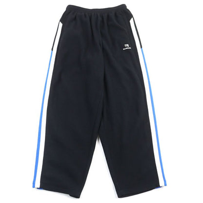 Balenciaga 21AW 675347 Sporty B Logo Embroidery Sideline Fleece Sweatpants