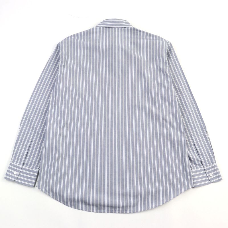 Celine 2c73b425x Oversized Shirt IN Striped Cotton Eddy Triomphe Long Sleeve