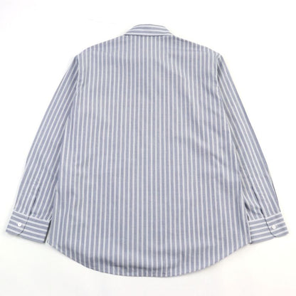 Celine 2c73b425x Oversized Shirt IN Striped Cotton Eddy Triomphe Long Sleeve