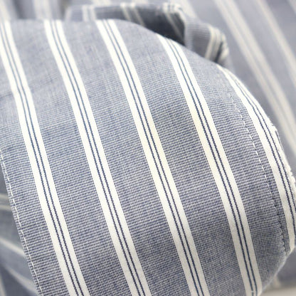 Celine 2c73b425x Oversized Shirt IN Striped Cotton Eddy Triomphe Long Sleeve