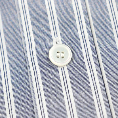 Celine 2c73b425x Oversized Shirt IN Striped Cotton Eddy Triomphe Long Sleeve