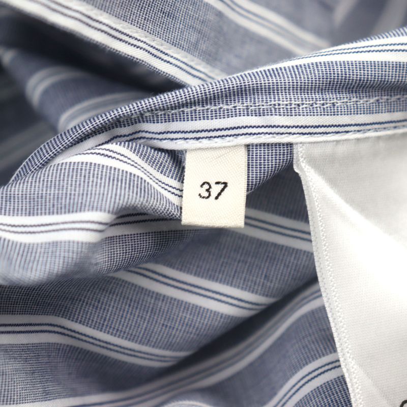 Celine 2c73b425x Oversized Shirt IN Striped Cotton Eddy Triomphe Long Sleeve