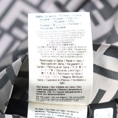 Fendi Ff0249 FF Logo Pattern Reversible Hooded Coat Grayish Black 46 With