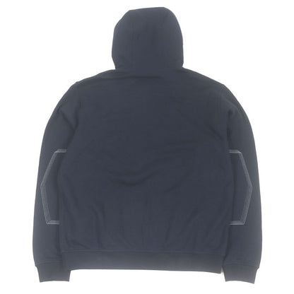 Hermes 24SS Piqures Cinetiques H Logo Zip Stitch Design Hoodie Navy L Made In