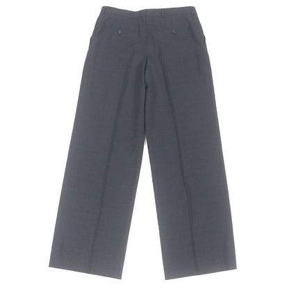 Miu Miu Miu 2024 Dna971 Glen Check Slacks Trousers Pants Dark Gray 44 Made In
