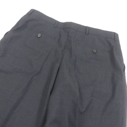 Miu Miu Miu 2024 Dna971 Glen Check Slacks Trousers Pants Dark Gray 44 Made In
