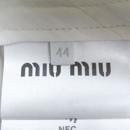 Miu Miu Miu 2024 Dna971 Glen Check Slacks Trousers Pants Dark Gray 44 Made In