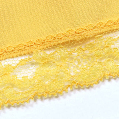 Gucci 728125 100% Silk Round Collar Chiffon Dress With Inner Lining Yellow 36