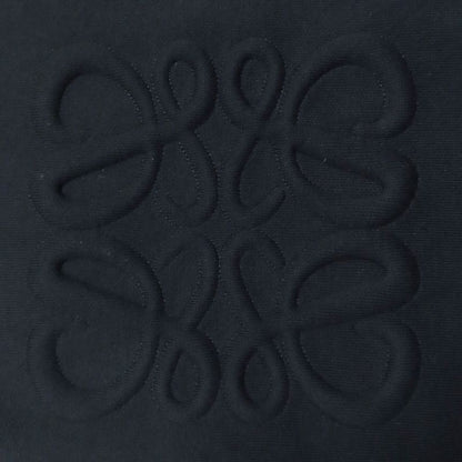 LOEWE S540y14kbg 3D Anagram Cropped Wool Knit Sweater Black L Made In Italy