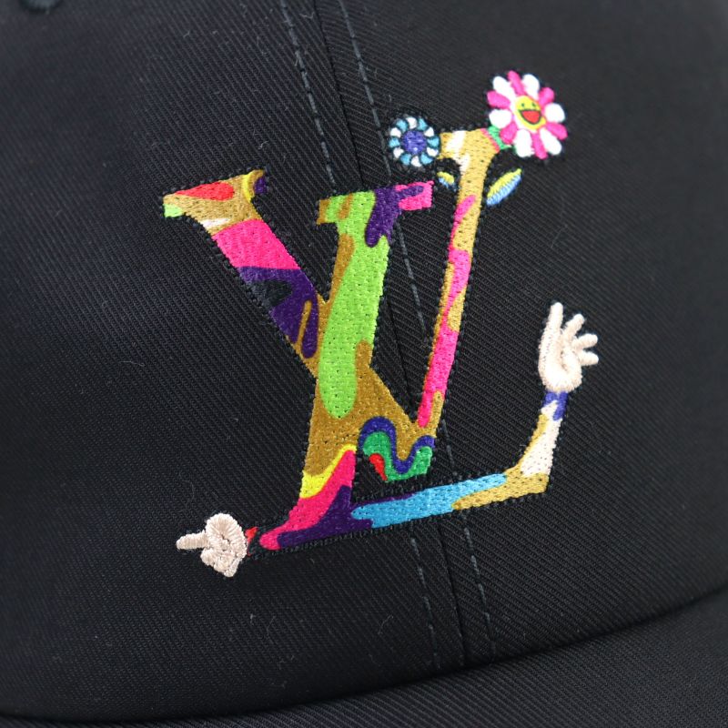 Louis Vuitton Murakami Takashi Murakami M5000m Super Flat Cap With LV Logo