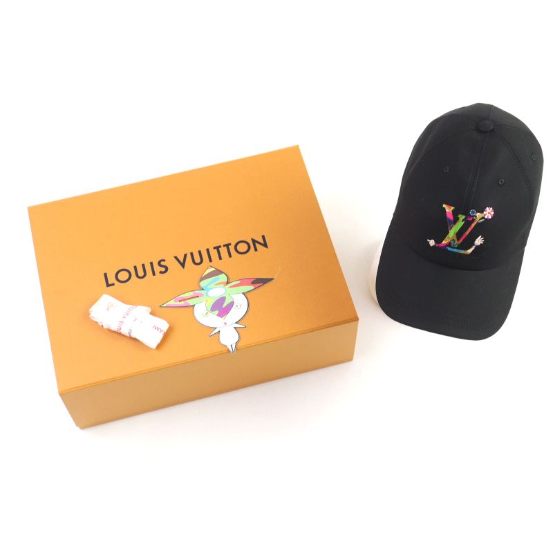 Louis Vuitton Murakami Takashi Murakami M5000m Super Flat Cap With LV Logo