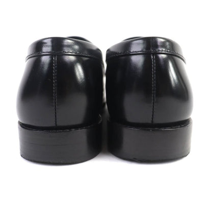 Louis Vuitton 1abiba Chess Loafer LV Circle Leather Shoes Black Gold Hardware