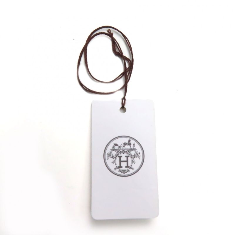 Hermes 100% Cashmere Chevron Patterned Large Scarf Shawl With Cowhide Blunt