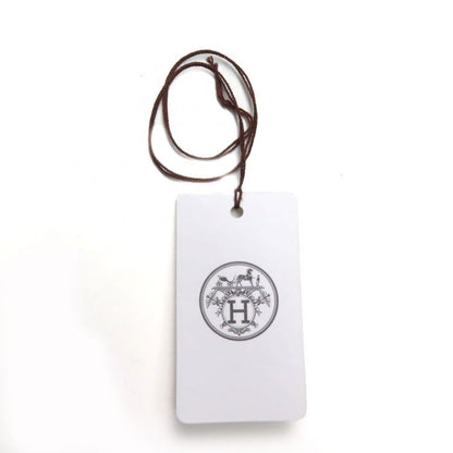 Hermes 100% Cashmere Chevron Patterned Large Scarf Shawl With Cowhide Blunt